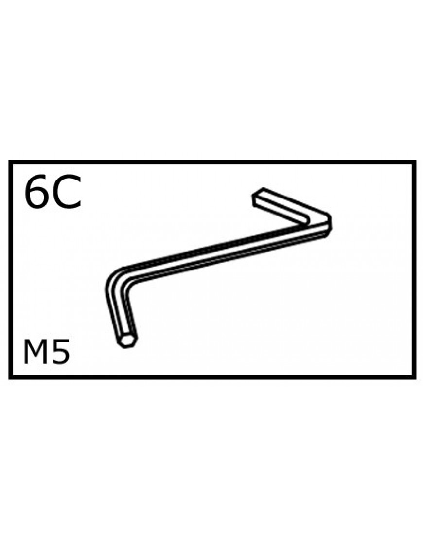 INBUS SLEUTEL M5 VOOR M8 BOUTEN